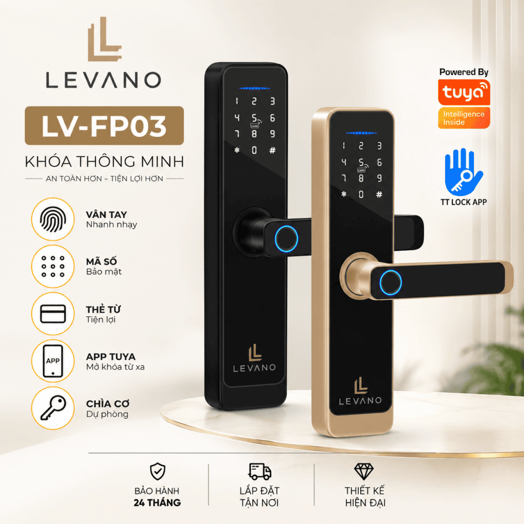Khóa cửa thông minh Levano LV-FP03