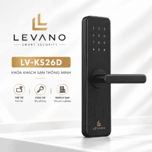 Khóa khách sạn thông minh Levano LV-KS26D với bàn phím số hiện đại.