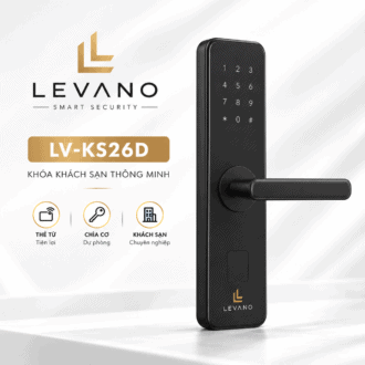 Khóa khách sạn thông minh Levano LV-KS26D với bàn phím số hiện đại.