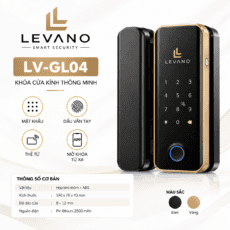 Khóa vân tay thông minh Levano LV-GL04 cho cửa kính.