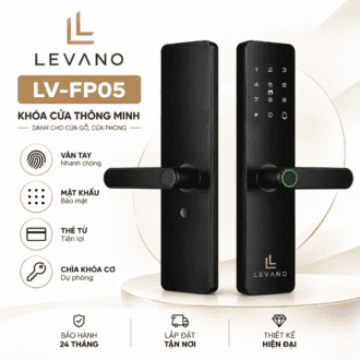 Khóa vân tay thông minh Levano LV-FP05 cho cửa gỗ, cửa phòng.