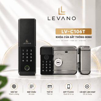 Khóa vân tay thông minh Levano LV-C106T an toàn tiện lợi.