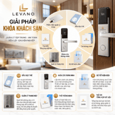 Khóa khách sạn thông minh Levano với nhiều tính năng hiện đại.