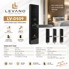 Khóa khách sạn thông minh Levano LV-D509 RFID thẻ từ.