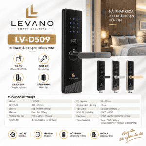 Khóa khách sạn thông minh Levano LV-D509 RFID thẻ từ.