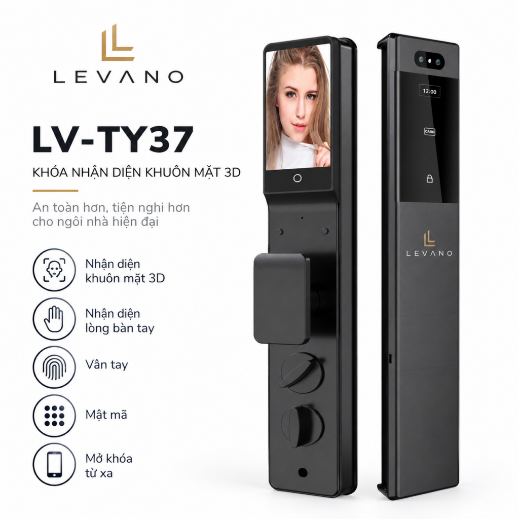 Khóa nhận diện khuôn mặt Levano LV-TY37