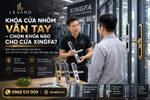 Khóa cửa nhôm vân tay