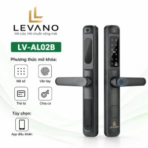 Khóa vân tay cửa nhôm Levano LV-AL02-B