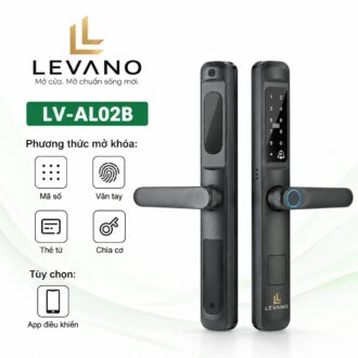 Khóa vân tay cửa nhôm Levano LV-AL02-B